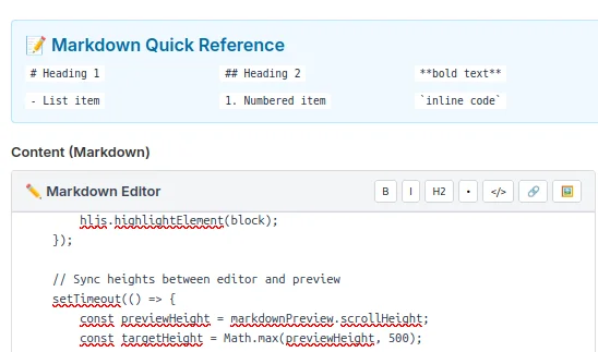 Building a Real-Time Markdown Blog Editor with Live Preview: A Full-Stack Tutorial
