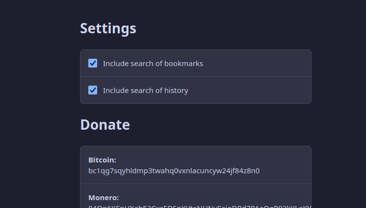 Configure setings